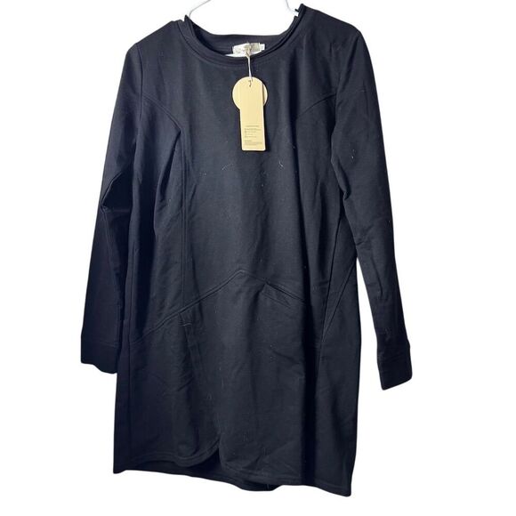 Unbranded Dresses & Skirts - Women's 2XL Black Long Sleeve Knee Length Dress with Pockets Casual